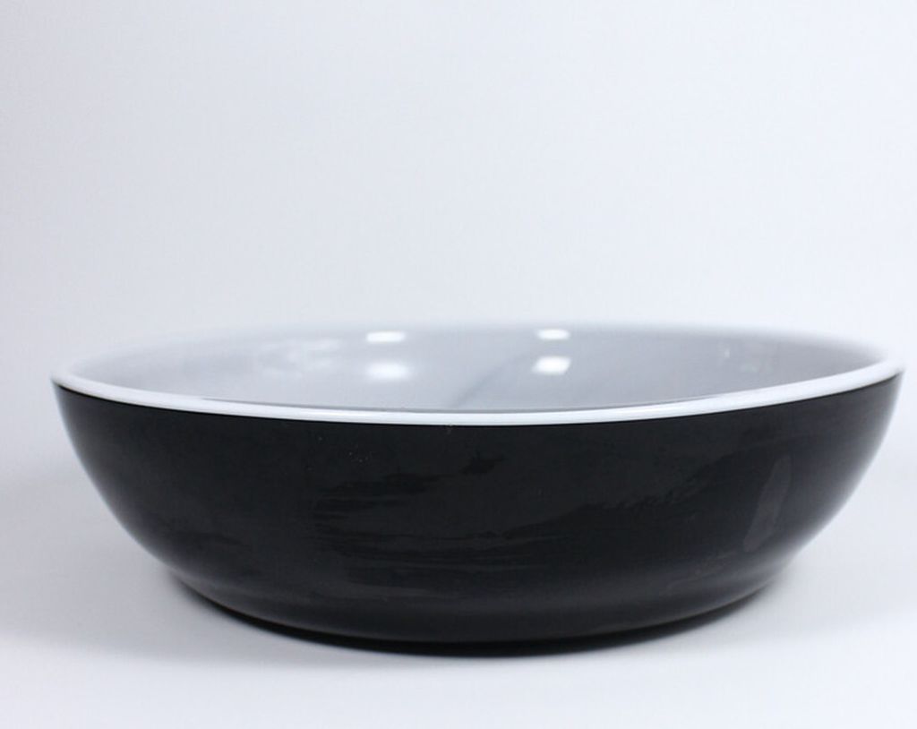 Glasschale Black & White Gala Murano 31cm