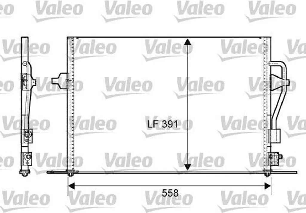 Condenseur de climatisation Valeo 817232 pour Ford Mondeo II