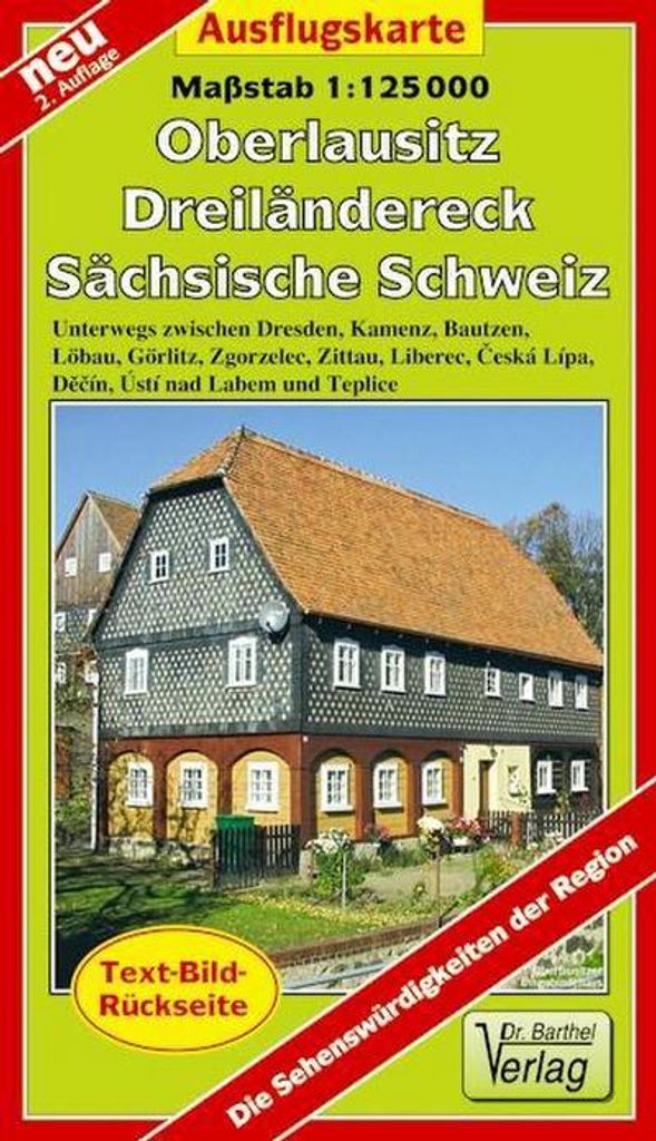 Oberlausitz und Dreiländereck 1 : 125 000 Ausflugskarte