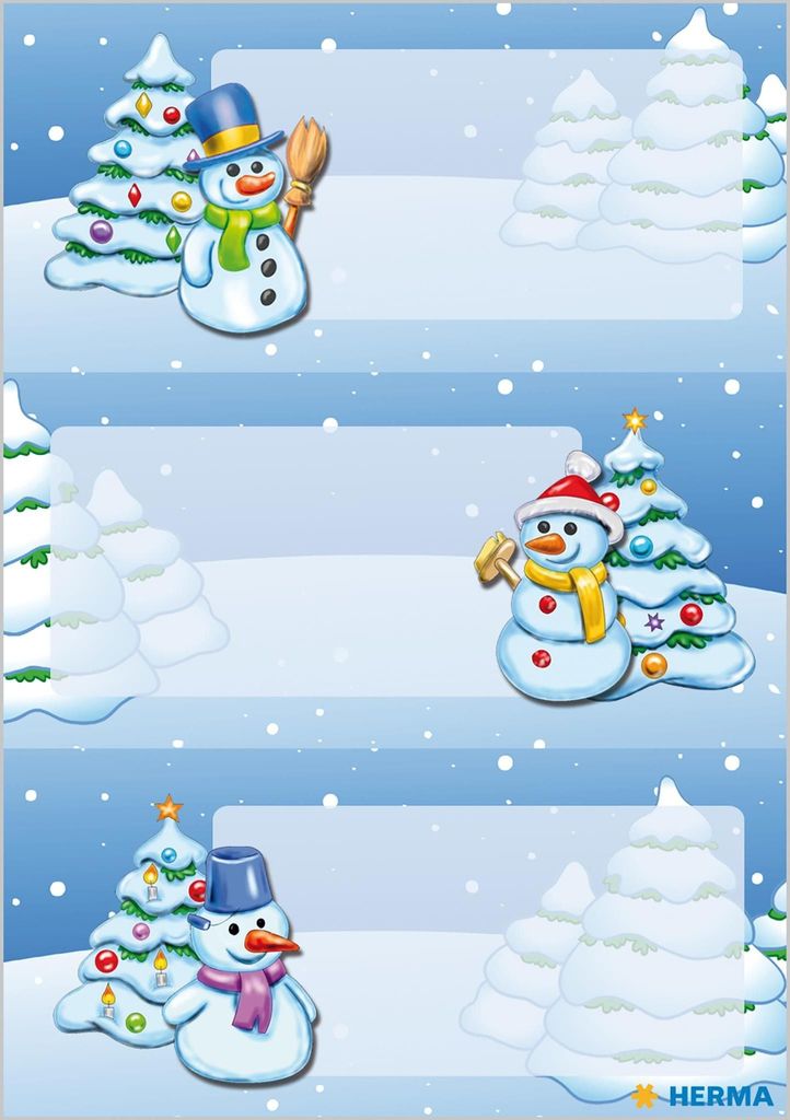 HERMA Weihnachts-Sticker DECOR "Winterlandschaft" 2 Blatt à Produktbild 