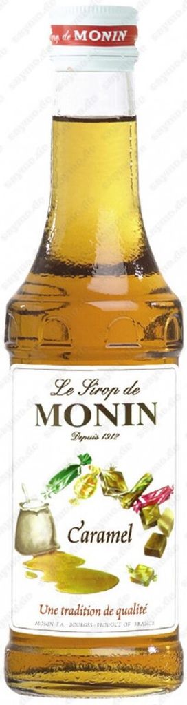 Monin Karamell / Caramel Sirup, 250 ml Flasche