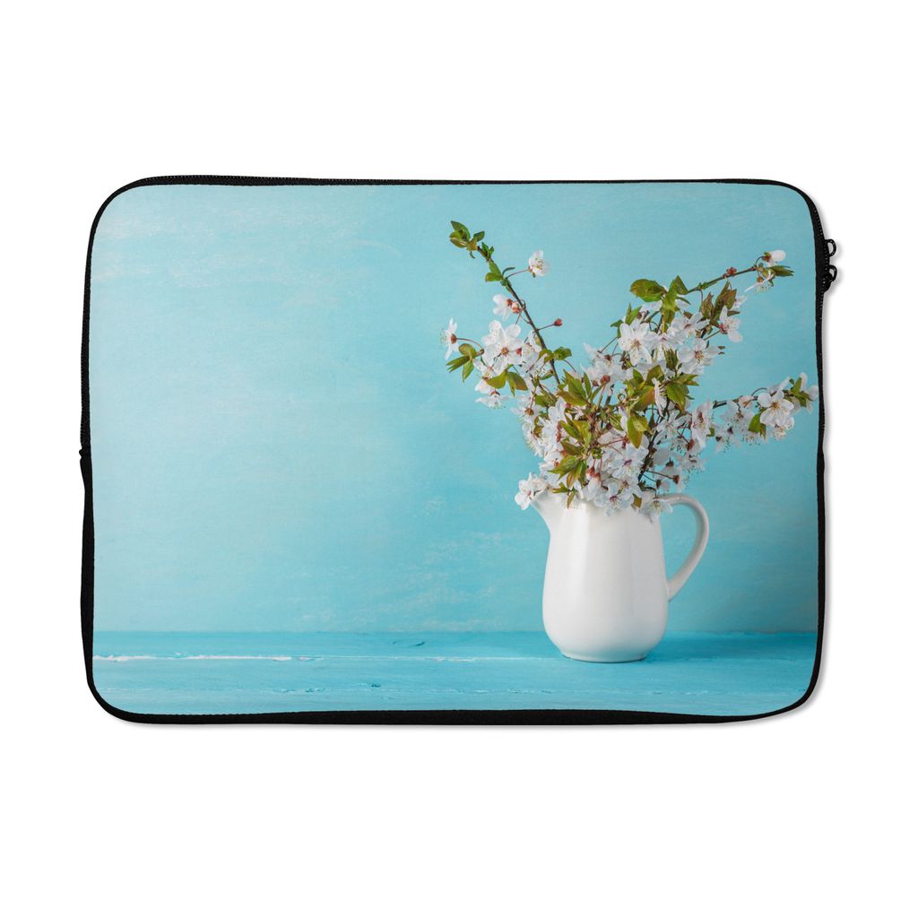 MuchoWow Laptop Hülle 14 ZollStilleben - Sakura - Dose Laptoptasche - Laptoptasche - Stoßsicher - Schutzhaube