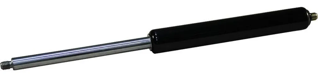 Vérin à gaz 750N noir RAL 9005 anti-UV Hahn 548mm haute durabilité