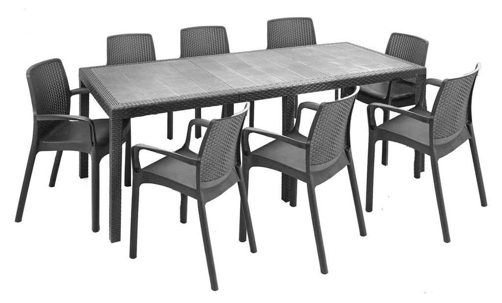 Tisch- und Stuhlset Cortanze, Indoor-Lounge, ausziehbarer Produktbild 