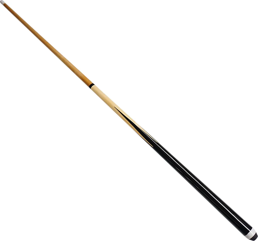 Queue de billard 1/2 en bois blanc avec fourche arrière précise 120cm