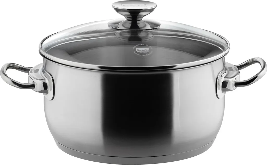 Casserole inox pour induction Injoy avec couvercle verre tout format