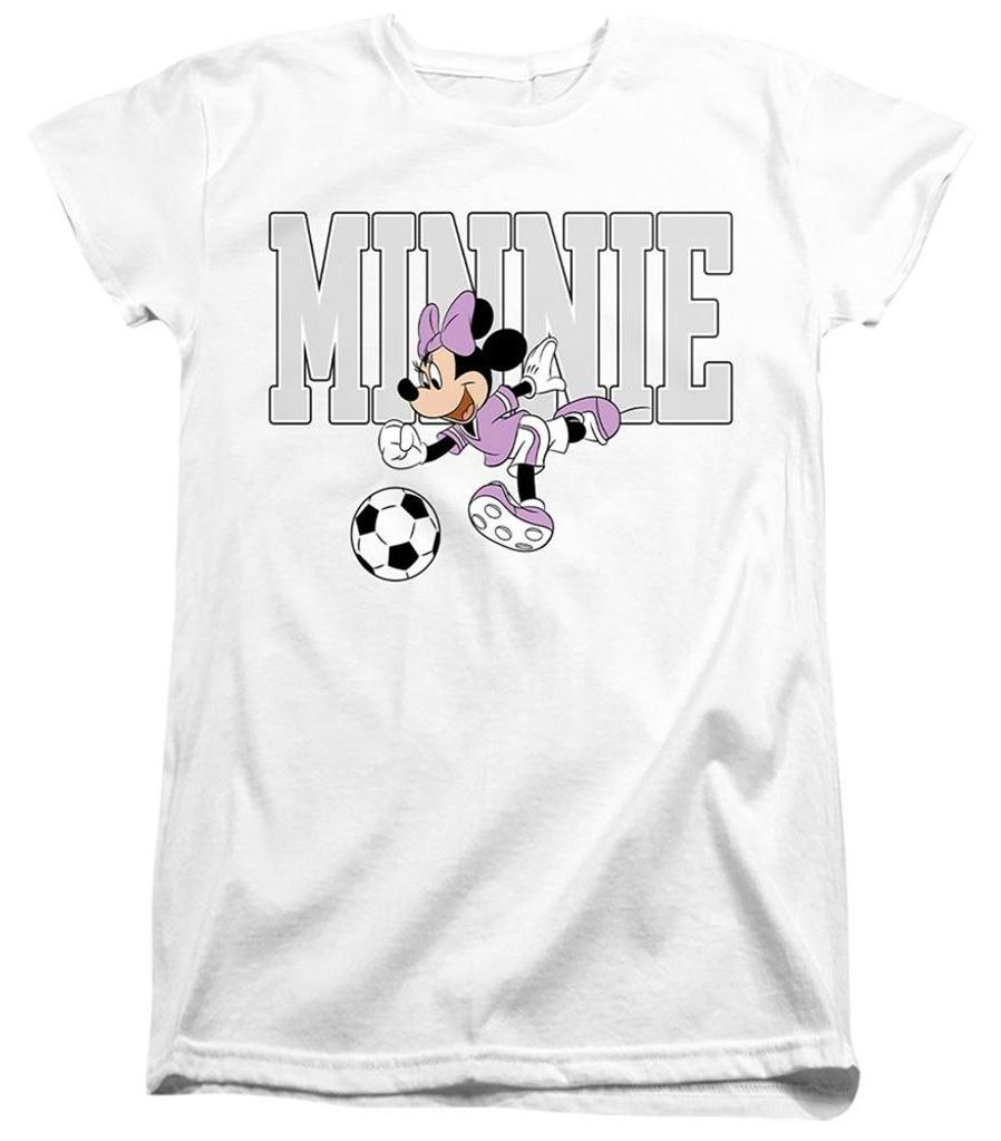 Disney - "Football Kick" T-Shirt für Damen TV34799 (M) (Weiß)