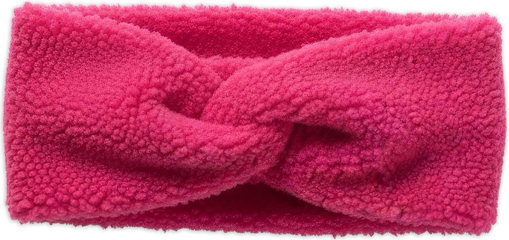 styleBREAKER Damen Stirnband Teddyfleece Optik mit Twist Knoten | Weiches Winter Haarband elastisch | Warmes Kopfband Ohrenwärmer 56-59 cm