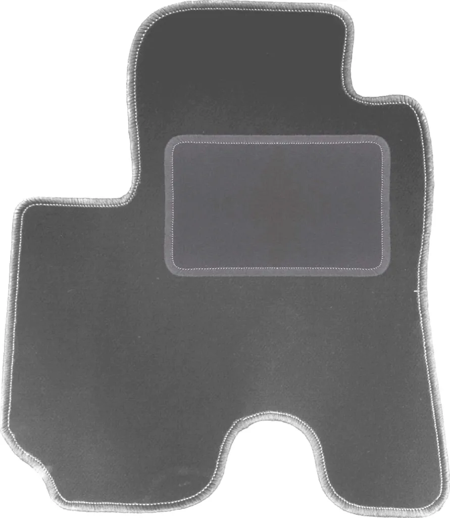 Tappetino conducente in velluto grafite compatibile con Mazda Demio (1996-2003, hatchback) – con fissaggi – su misura