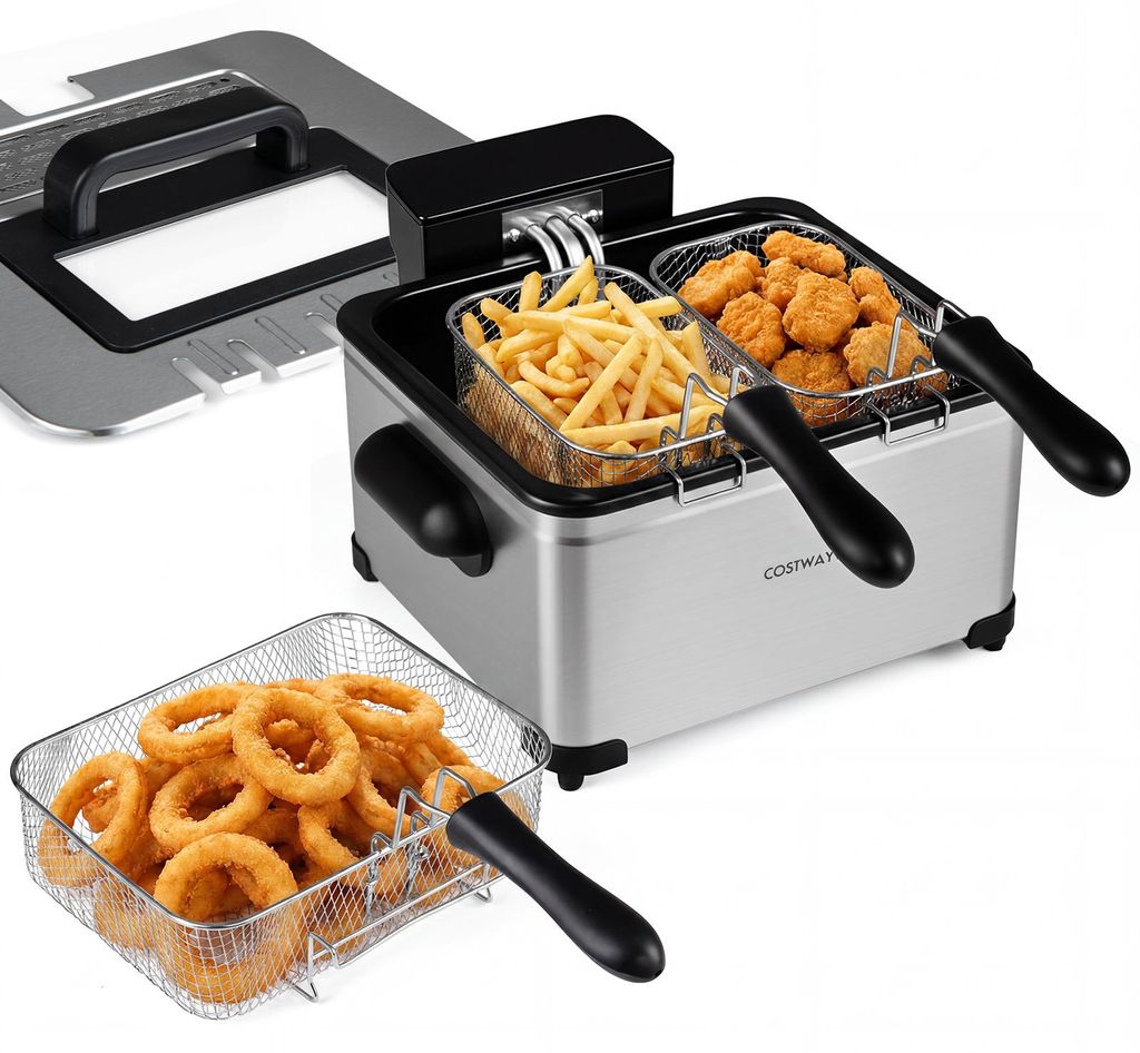 FRITEUSE COSTWAY 5L 2000W, friteuse en acier inoxydable Image du produit 
