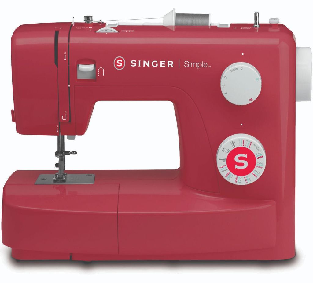 SINGER Simple 3223, Beere, Automatische Nähmaschine, Nähen, Produktbild 