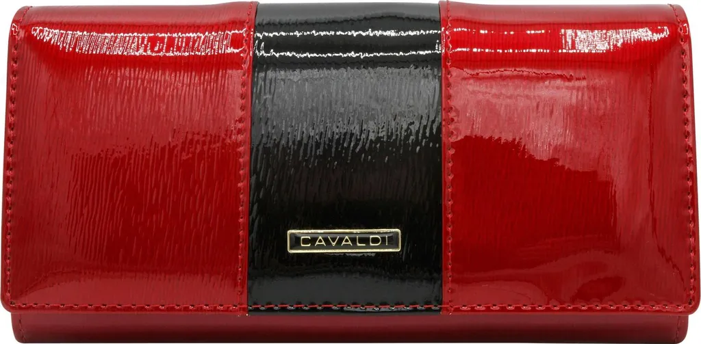 Portefeuille en Cuir Rouge Audesinda 4U Cavaldi au Design Élégant et Chic