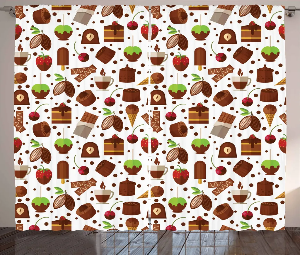 Tenda Arricciata ABAKUHAUS 280x175 cm Dessert: Stile Rustico per Interni