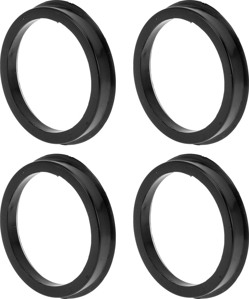 70.6mm bis 58.1mm Auto Rad Nabe Zentrier Ringe Schwarz Polycarbonat Räder Zentral Welle Stoßdämpfende Nabenringe 4Stk