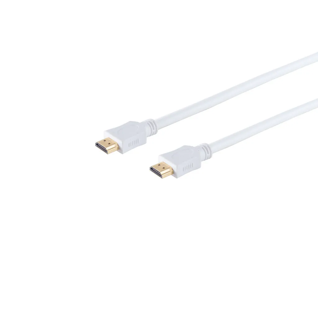 Câble Vidéo HDMI 3 Mètres Blanc Mâle-Mâle Ethernet et Retour Audio ARC