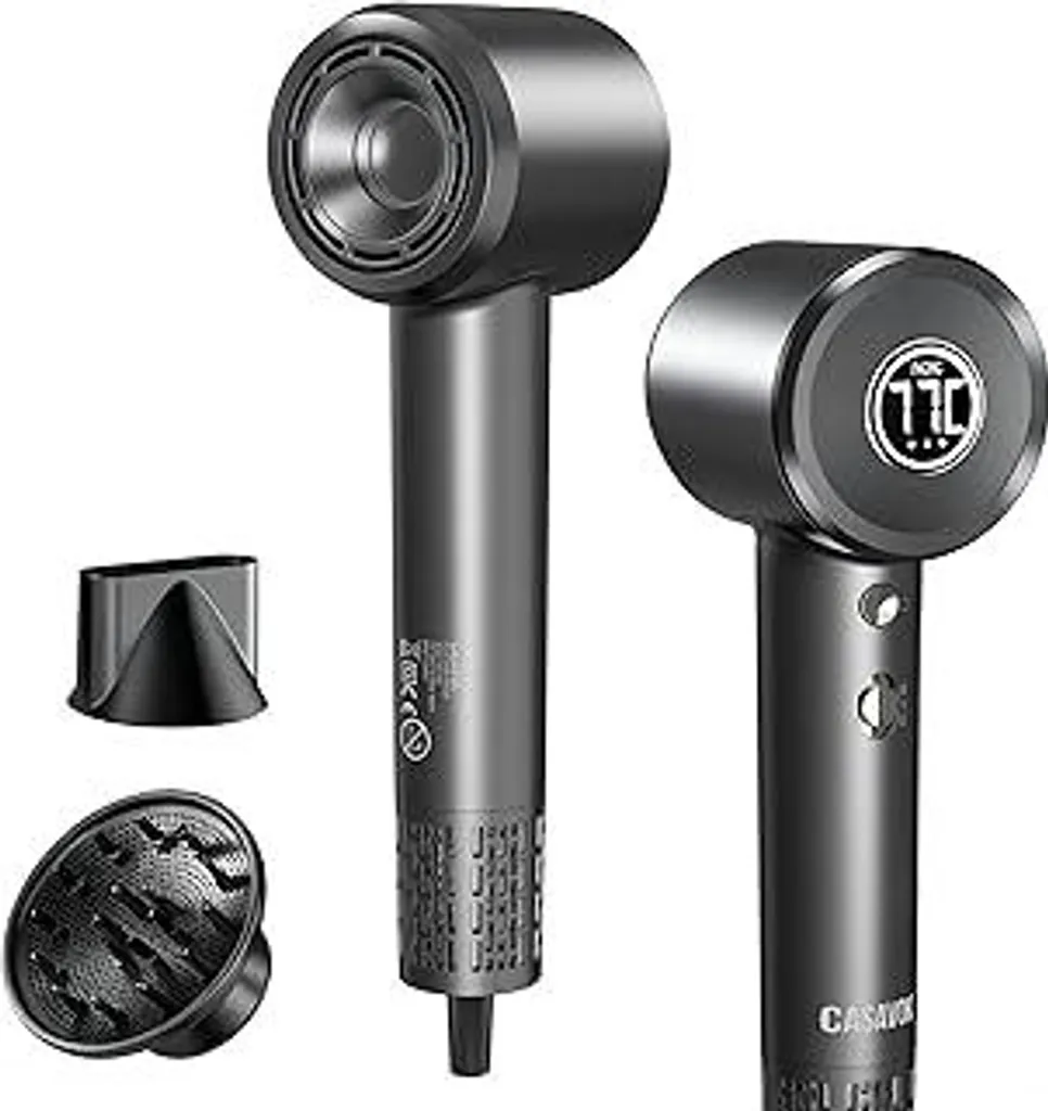 Phon Professionale 110.000 Giri/Min | Asciugacapelli Ionico con Display