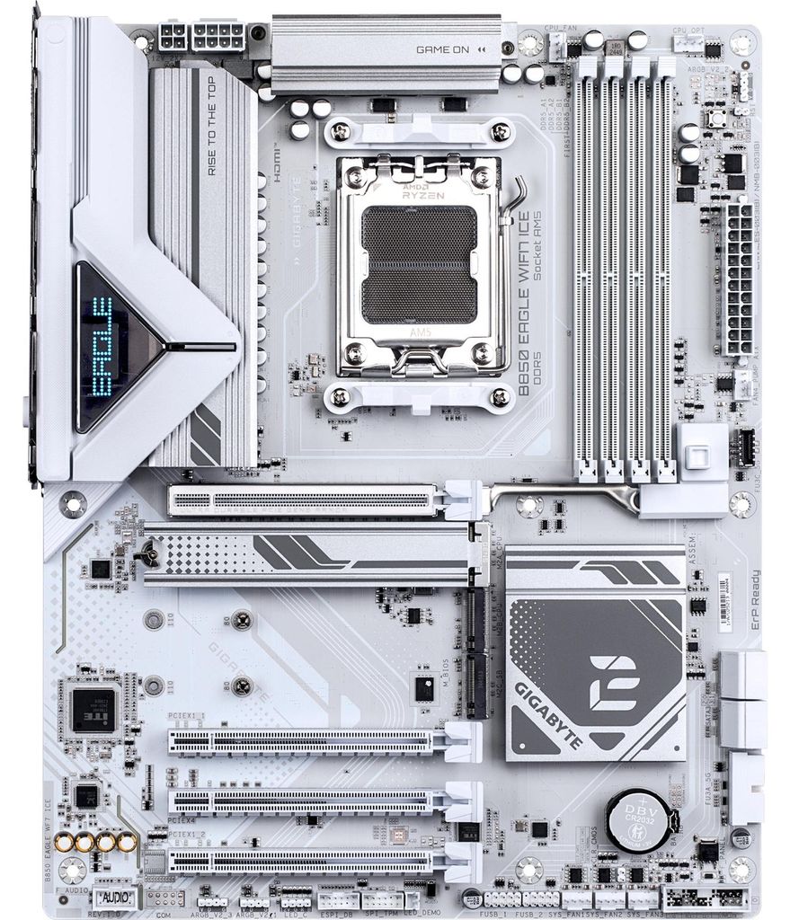 GIGABYTE B850 EAGLE WIFI7 ICE, AMD, Gniazdo AM5, AMD Ryzen Zdjęcie produktu 