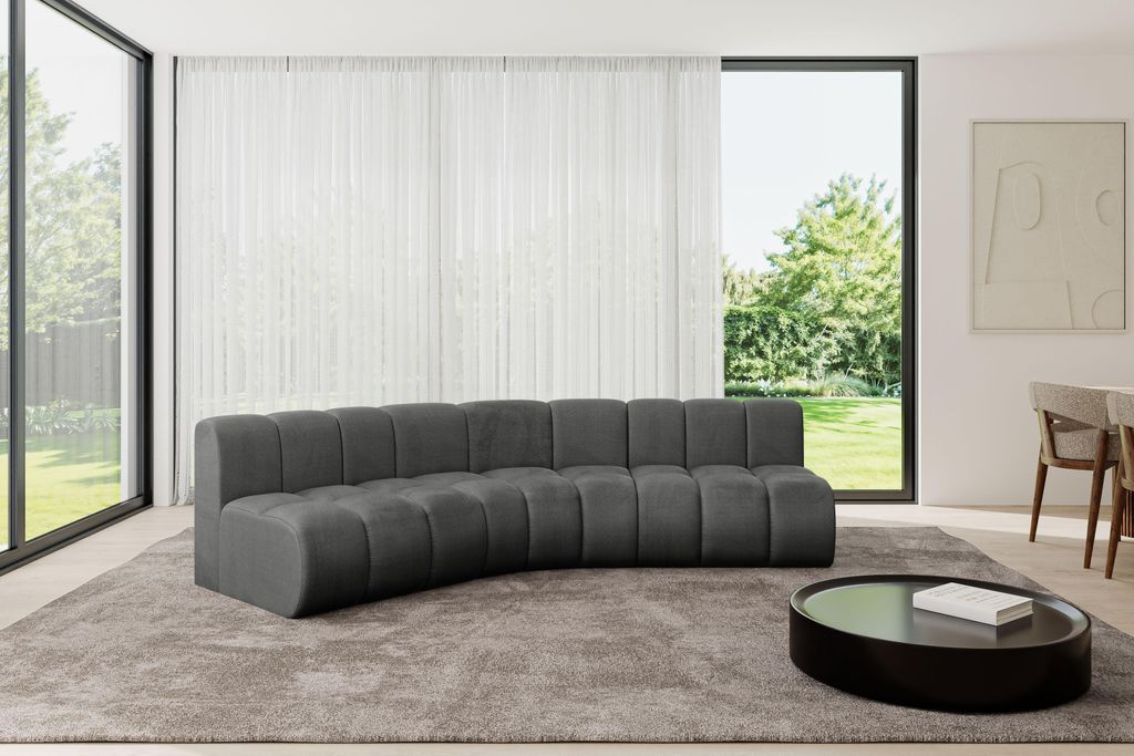 ALTDECOR Modulares Sofa Ecksofa in L-Form - Montra-L1 - 290x174x70 cm Dunkelgrau - Corner modular Sofa Eckcouch Couch Wohnlandschaft Cauchsofa Bode...