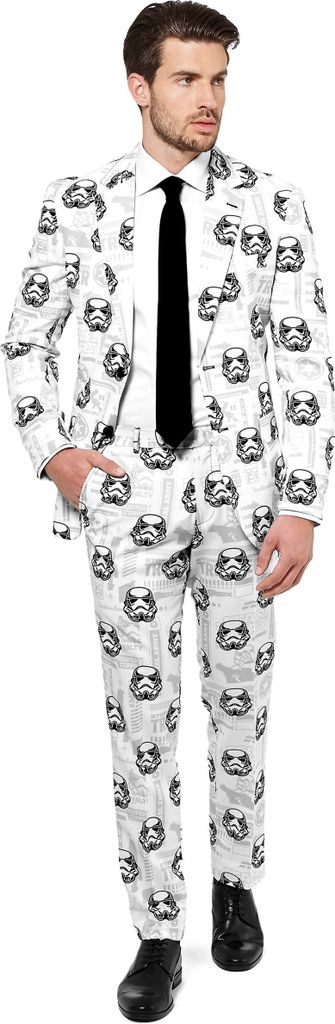 Opposuits Lizenzatrikel Stormtrooper Star Wars Herrenanzug weiss-schwarz