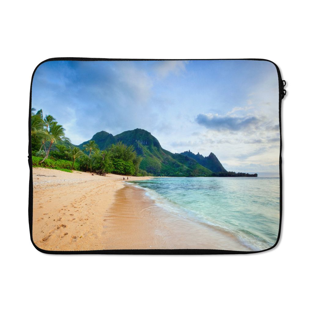 MuchoWow Laptop Hülle 17 Zoll Laptoptasche Stille Gewässer von Kauai - Zipper - Schutzabdeckung