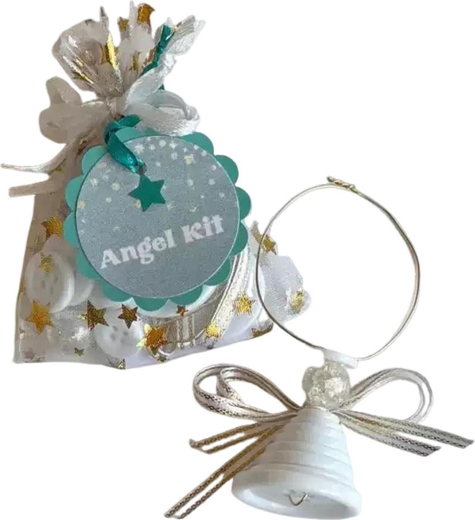 DIY-Weihnachtsschmuck-Set aus Knöpfen: Stapelbare Knopf-Bastelsets für Weihnachtsbaum/Weihnachtsmann/Schneemann/Engel zum Aufhängen