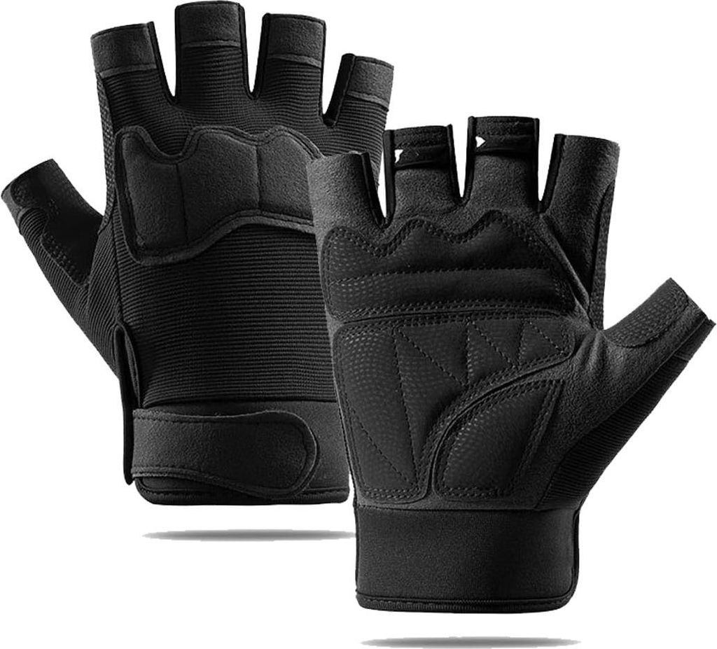 Taktische Handschuhe mit halben Fingern für Damen und Herren - atmungsaktiv und multifunktional