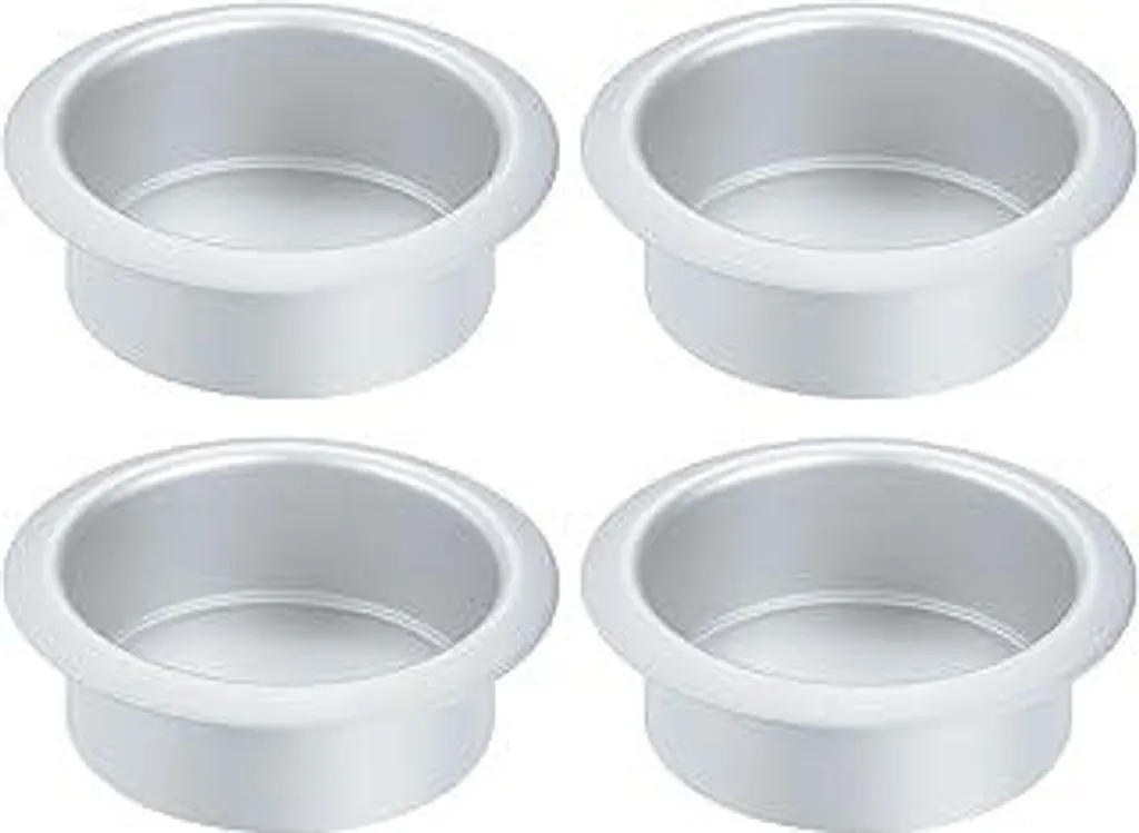 4 bicchieri in alluminio Drop-in, 1,34 x 4,02 portabevande da tavolo da poker portabicchieri da inserire in divano, barca, auto, imbarcazione, argento