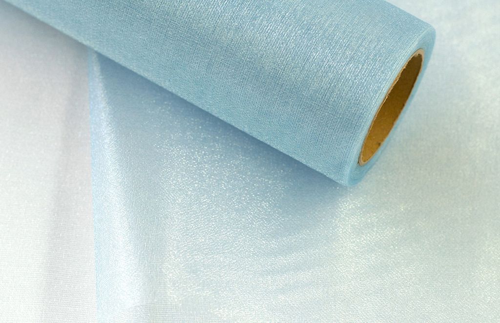 Organzaband 16cm SNOW, 9 Meter, Farbauswahl:hellblau 311 / babyblau / zartblau