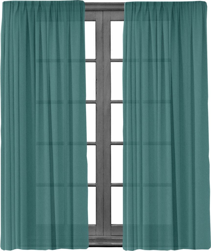 2 Stück Gardine mit Kräuselband Blickdicht Leinen Look Produktbild 