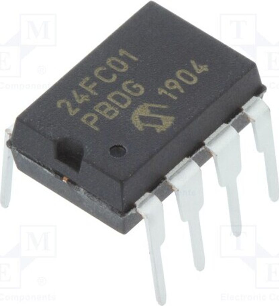 1x EEPROM Speicher 1MHz 128x8bit DIP8 I2C 1,7÷5,5V serielle 24FC01-I/P Serielle E