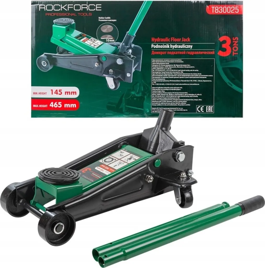 FORSAGE | HYDRAULIC FAB, 3T, 3000kg, 145-465 MM, sollevatore per auto, martinetto per auto, martinetto per manovre