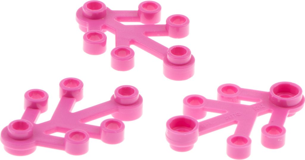 3x Lego Pflanze Blätter 4x3 dunkel pink Blatt klein Laub Produktbild 
