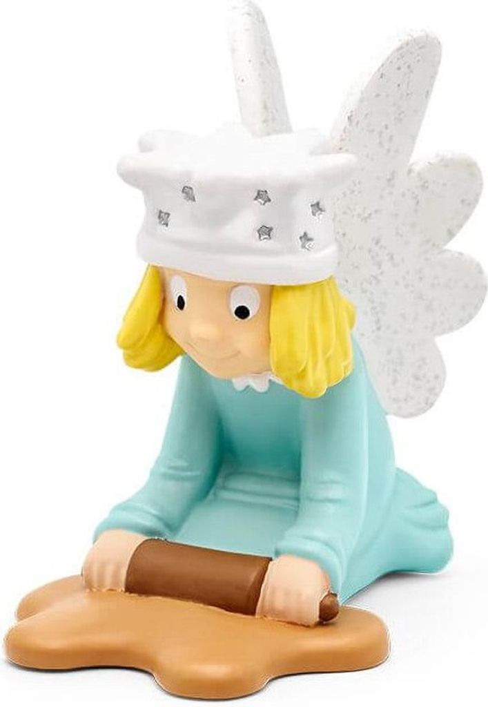 A figurine of an angel baking.