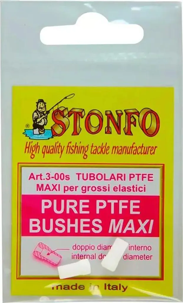 Stonfo Toes Bushes Giallo 4,0 mm - Precisione PTFE per Gare Pesca