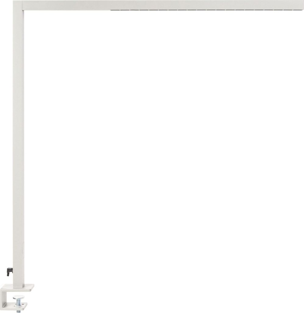 BELIANI LED-Schreibtischlampe Silber Metall mit Touch-Funktion Dimmbar Klemmbar Modern Büro Ausstattung Klemmleuchte Arbeitsleuchte Architektenlampe