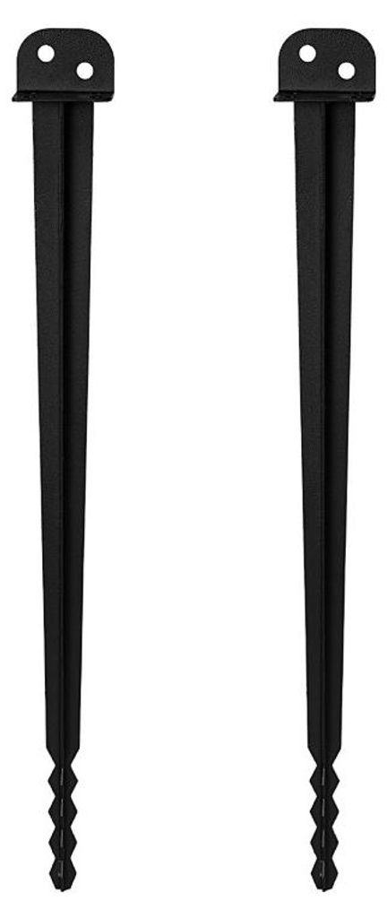 Ikodm Einschlagbodenhülse 2 St., 700 mm, 55 mm, pulverbeschichtet, Pfostenträger für Holzpfosten, Zaun, Sichtschutz und Gartenprojekte
