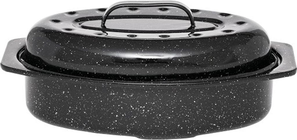Ovale auflaufform aus kohlenstoffstahl 33x20cm Warmcook 6106
