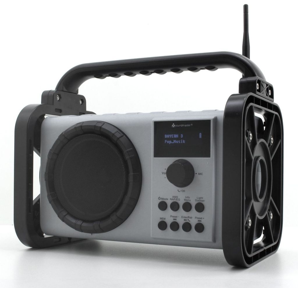 Radio Da Cantiere Soundmaster DAB80 - Bluetooth, DAB+/FM, Batteria Litio E Resistente IP44 - Foto 6