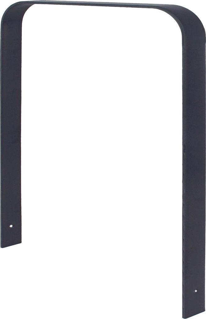 Fahrradanlehnbügel 115 x 76 cm Flachstahl 12 mm pulverbeschichtet zum Einbetonieren Parker Anthrazit Typ U