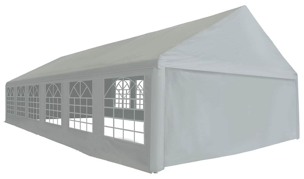 Zeltstoff ohne Gestell - VIDAXL - Grau 12 x 6 m PE
