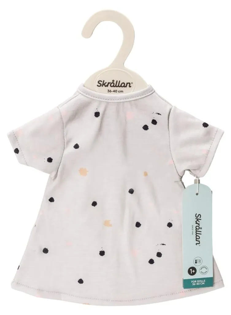 Vêtements de poupée 36-40cm : Robe à pois Skrallan pour bébé jouet
