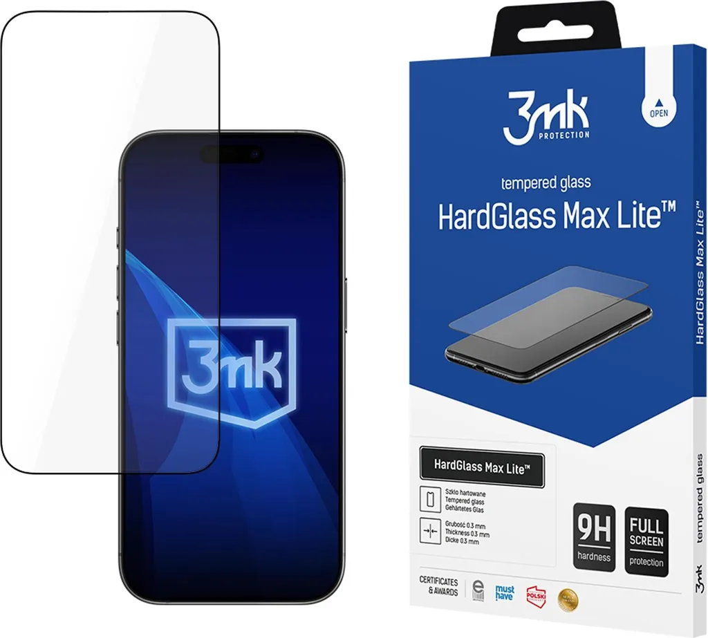 Vetro 3mk HardGlass Max Lite iPhone Air - Durezza 9H Certificata
