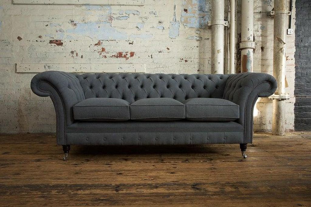 3 Sitzer Chesterfield Polster Sofas Design Luxus Couch Sofa Leder Couchen XXL