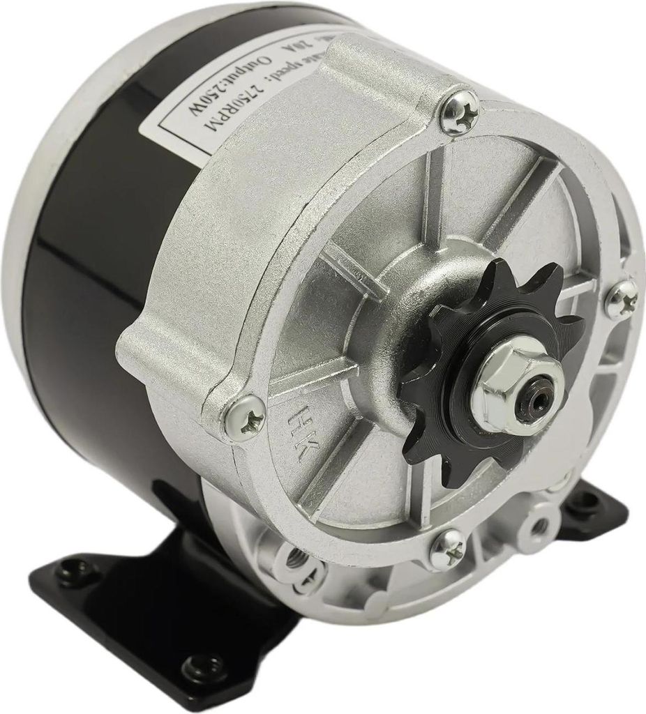 Elektro-Scooter Motor - 12V 250W Getriebemotor - Hohes Drehmoment - Untersetzungsgetriebe - Für Moped, Pocket Bike, E‐Fahrzeug-Umbau