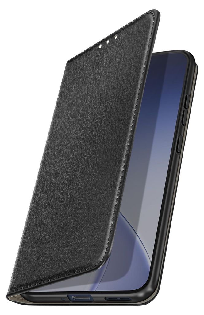 Avizar, Klappetui mit Kartenfach und Videostand Oppo Reno 15F / 15 FS, Schwarz