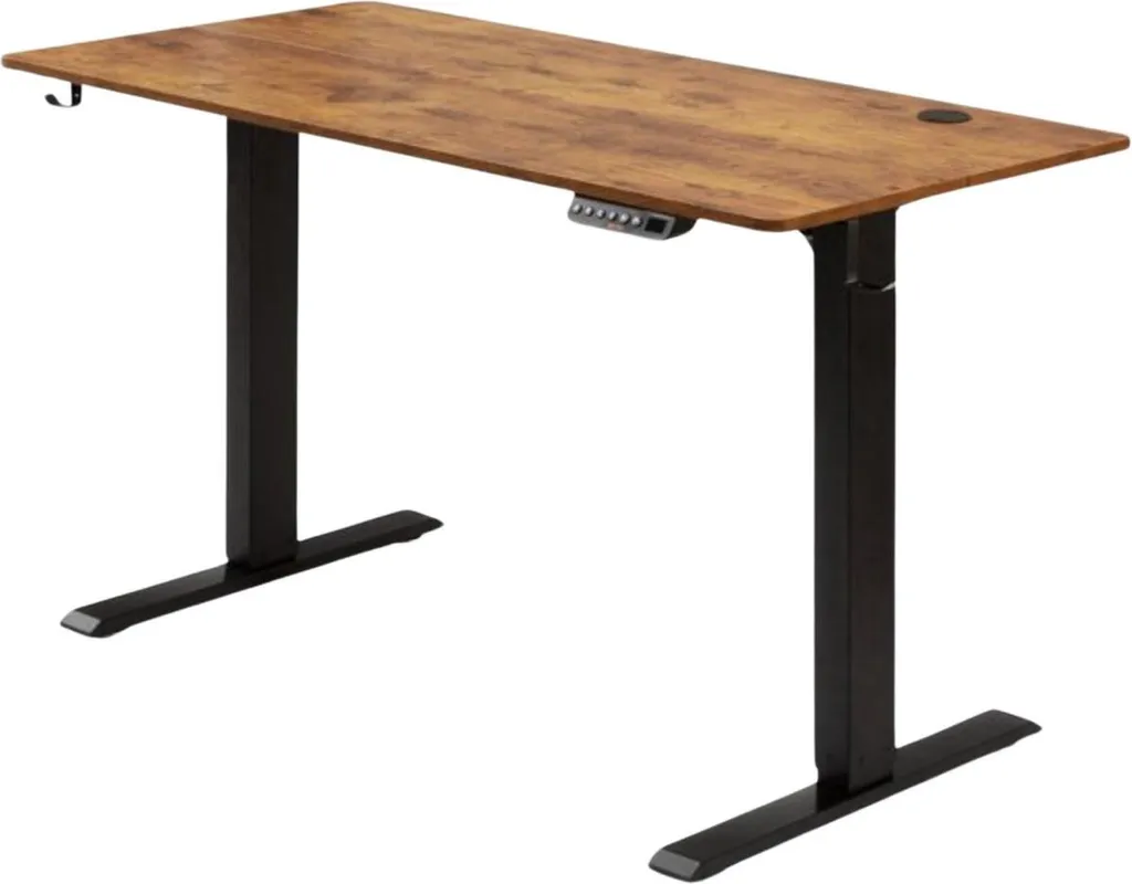 Bureau électrique assis-debout DeLuxus 140x70cm avec mémoire de hauteur