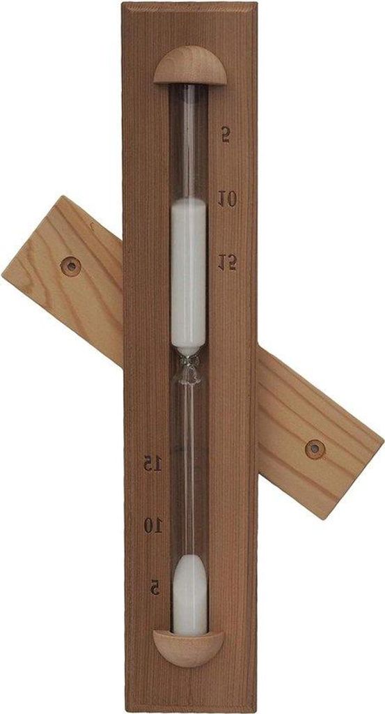 Sablier en verre blanc pour sauna, 15 minutes Image du produit 