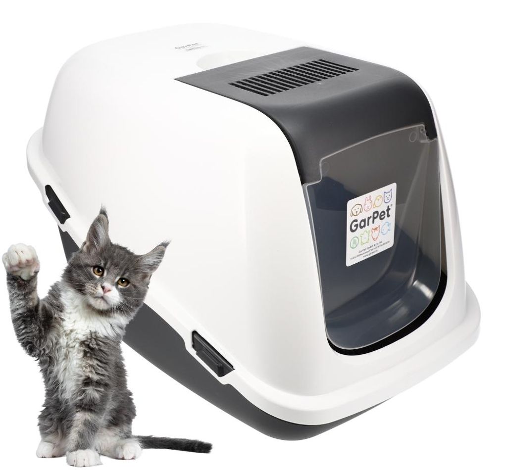 Katzenklo mit Deckel Katzentoilette Geschlossen mit Haube Produktbild 