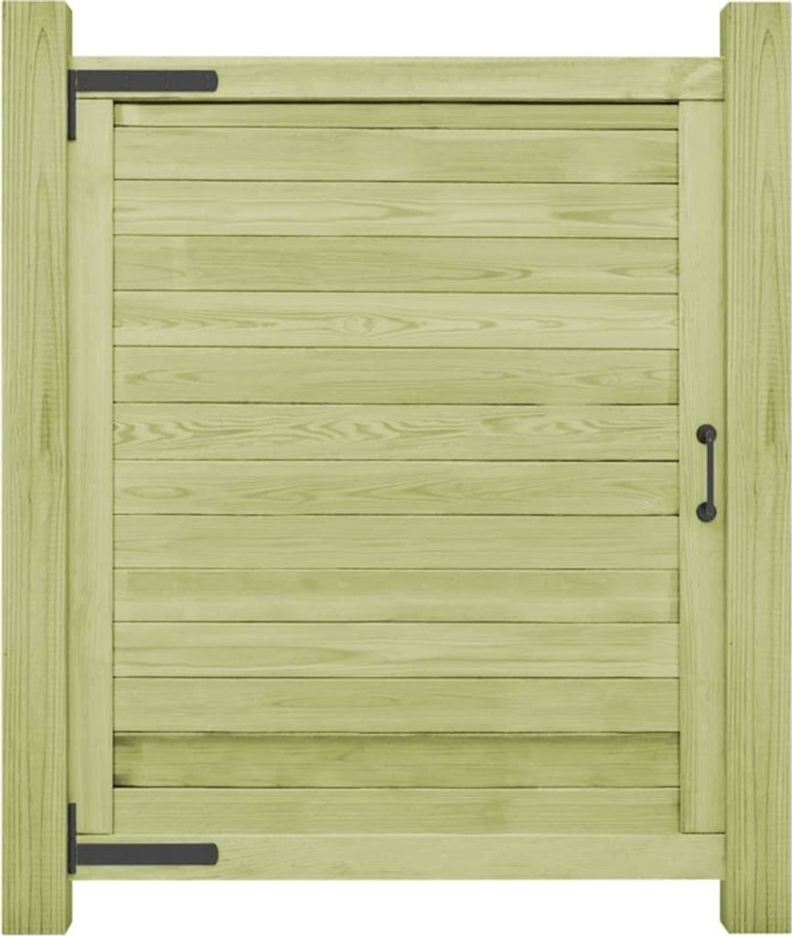 vidaXL Portail de jardin Pin imprégné 125x100 cm Image du produit 