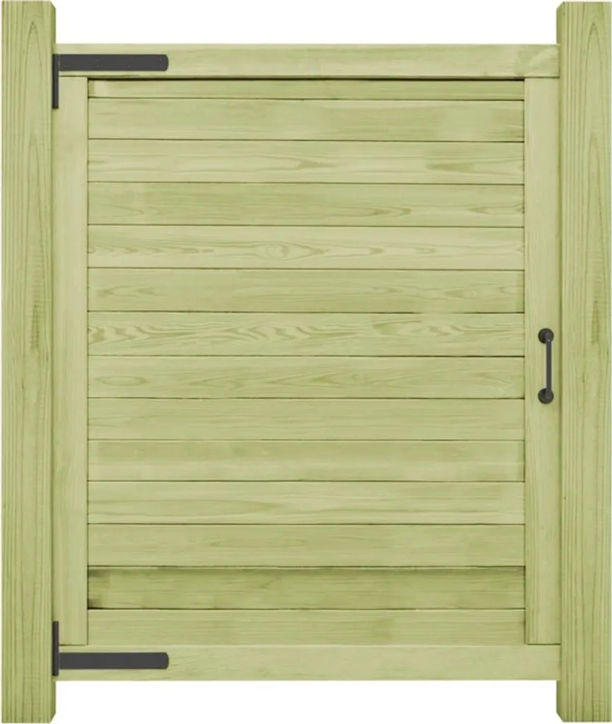 Portillon de clôture extérieur 125x100 cm en bois de pin massif